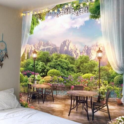 3D Beautiful Tapestry Psychedelic Mandala Wall-mounted Elegant Bohemian Hippie Tapestry Nordic Home Decor Tapestry