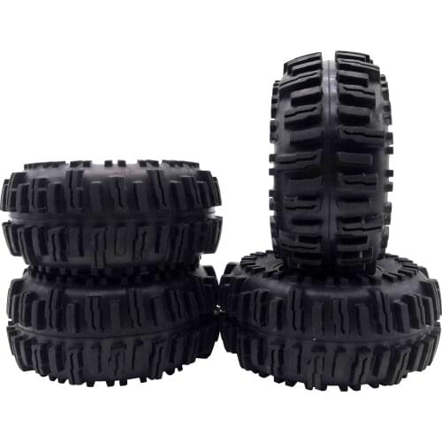 4pcs Rock Crawler 2.2 inch Tires Soft 128mm Tyre with Foams for Axial Wraith SCX10 Jeep Wrangler TRX-4 2.2 WHEEL