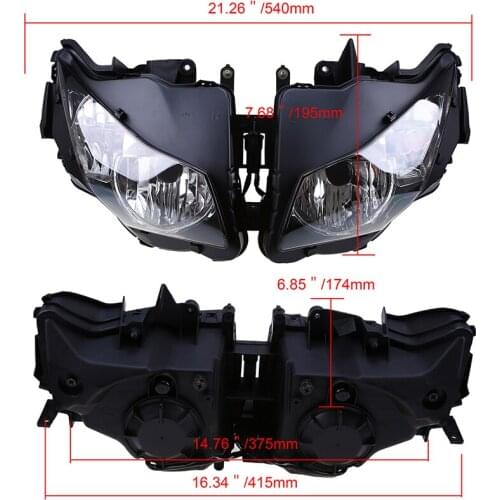 Motorcycle Accessories Headlight Headlamp Assembly Cafe Racer For Honda CBR 1000RR 2012-2016 Bike Headlight Housing Clear Lens