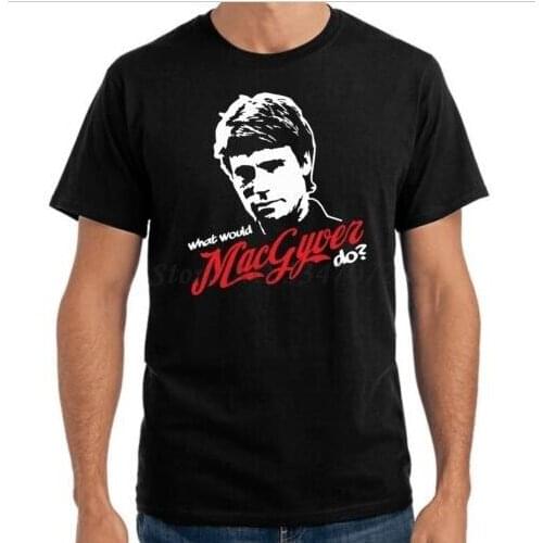 What would MacGyver do? | Kult | Ikone T-Shirt cotton tshirt men summer brand tee-shirt male t-shirt