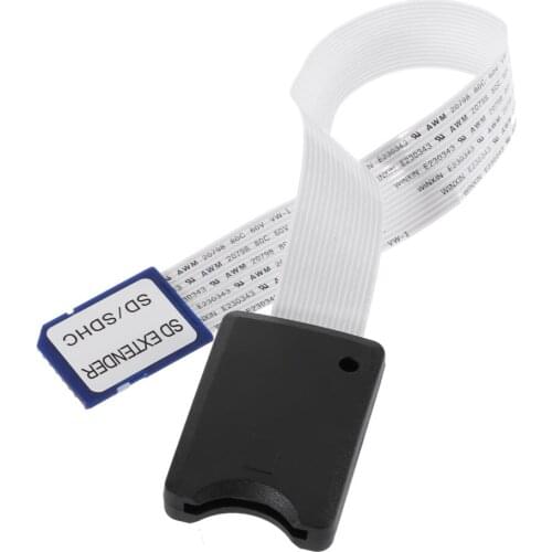CYSM Standard SD SDHC Memory Card Kit Male to SD Female Soft Flat FPC Extension Cable Extender 25cm