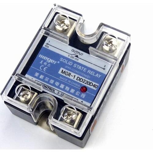 DC-DC 40A Solid State Relay Single-phase SSR 40A MGR-1 DD220D40 DC Control 3-32V