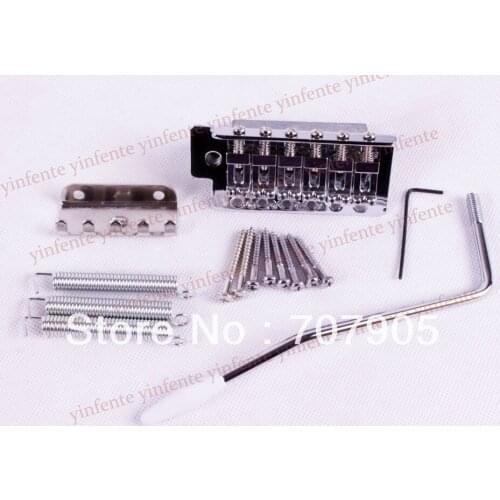 CHROME 6 STRING Guitar Bridge Electric Guitar Tailpiece wrenches screws