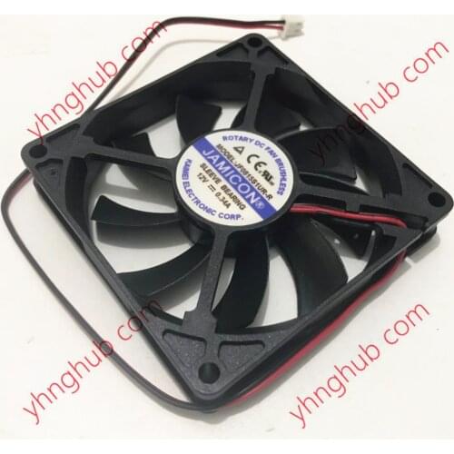 Jamicon JF0815S1UR-R DC 12V 0.34A 80x80x15mm 2-Wire Server Square Fan