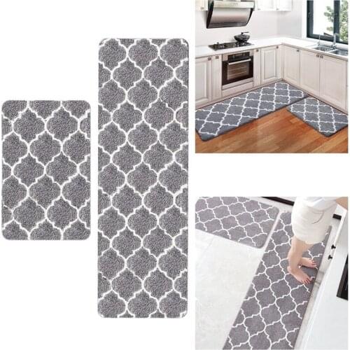 Kitchen Rugs and Mats Kitchen Mat Non Slip Machine Washable Runner Carpets for Floor, Kitchen, Bathroom, Office