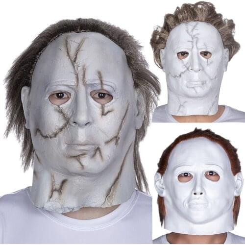 Michael Myers Mask Halloween Horror Character Headgear Terror Party Cosplay Costume Props Latex Masks Of Various Periods