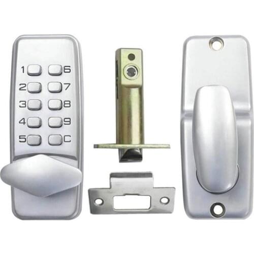 Mechanical Code Lock Password Entry Door Locks Keyless Security Zinc Alloy Waterproof with Digital Keypad for School Dormitory