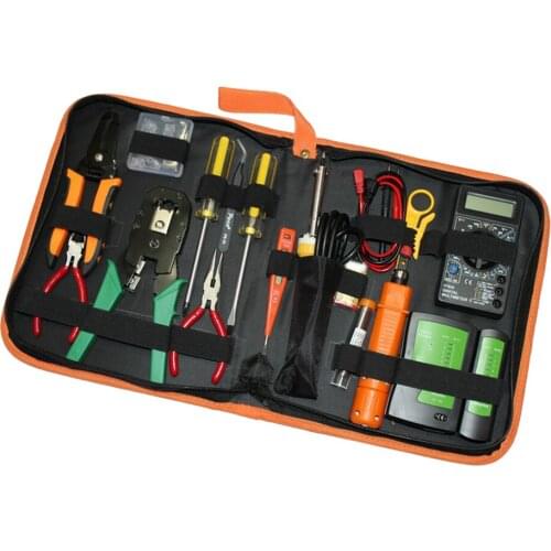 Pro Network Computer Cable Repair Tool Kits Lan Fixing Too Sets 16 in 1