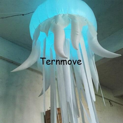 Inflatable jellyfish balloon advertising inflatable balloon with colorful led light for event party exhibition decorate