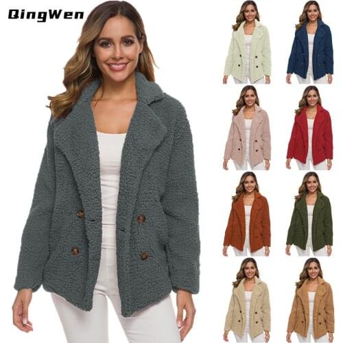 2021 New Autumn Winter Womens Lamb Wool Padded Sweater Coat Top Female Jacket casaco feminino inverno Plus Size 5XL Parkas