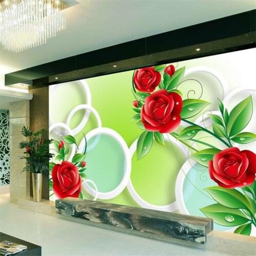 Beibehang Custom wallpaper 3d stereoscopic dream flower murals TV backdrop living room bedroom soft papel de parede