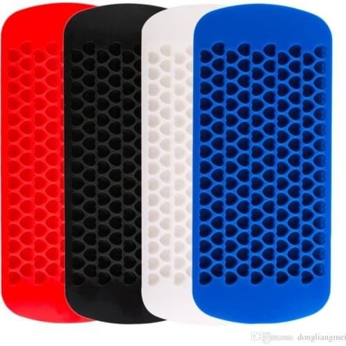 Food Grade Silicone 150 Grids Small Tiny Heart Love Cubes Silicone Ice Cube Maker Mold (5 colors available)