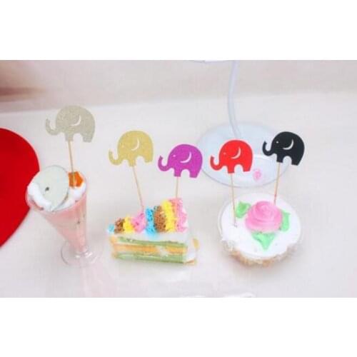 Party Favors baby shower decorations Blue kids themed cupcake toppers cup cake topper supplies