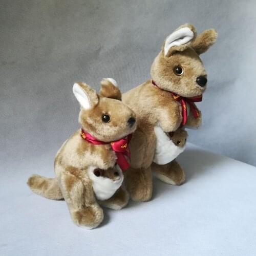 Lovely kangaroo plush toy about 20cm and 27cm kangaroos doll christmas gift h0457