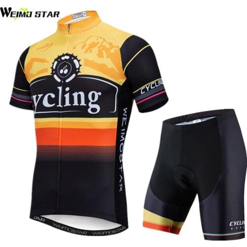 Weimostar Summer Cycling Clothing 2019 Pro Team Cycling Jersey Set Men Racing Sport MTB Bike Clothing Road Bicycle Wear Clothes