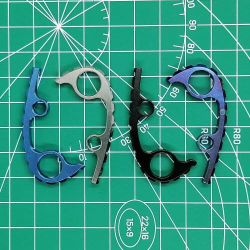 Custom Made C223 Titanium Alloy Backspacer for Spyderco Paramilitary 3