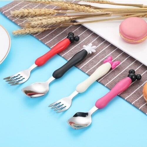 1pcs Baby Tester Tableware Dessert Spoon for Children Feeding Spoon Fork Gadgets Feedkid Childrens Cutlery for Kid