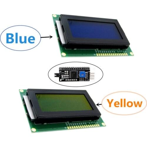 1604 16X4 16*4 Character LCD Module Display Screen LCM Yellow / Blue With LED Backlight SPLC780 HD44780 Controller IIC / I2C