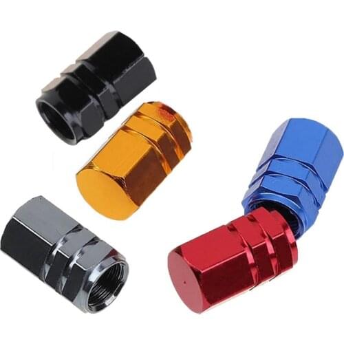 8Pcs Aluminum Alloy Car Wheel Tire Valve Caps Tyre Rim Stem Covers Airdust Waterproof For Automobiles Motorcycles Trucks Bikes