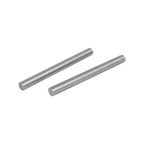 9mm Dia 100mm Length HSS Round Shaft Rod Bar Lathe Tools Gray 2pcs