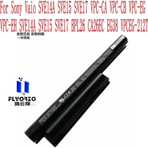 Brand new 44WH/4000mAh VGP-BPS26 Battery For Sony Vaio SVE14A SVE15 SVE17 VPC-CA VPC-CB VPC-EG VPC-EH SVE14A SVE15 SVE17 Laptop