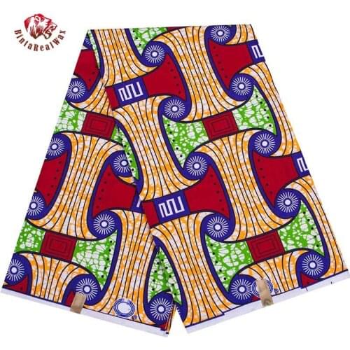 African Prints Patchwork Fabric 100% Polyester Real Wax Sewing Dress Cloth DIY Craft Design Tissu Africa Nigerian FP6418