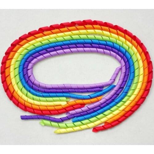 Curly Ribbon Tassel Loop Korker for Girl Women Hair Flower Bowknot Clip Corker Streamers Bobbles Ties Accessories 10pcs PD021