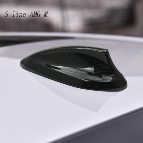 Car Styling Carbon Fiber Antenna Shark Fin Aerials Trim Cover For BMW 1 2 3 4 Series f20 f21 F45 F30 F34 F31 F32 F36 X5 F15 F16