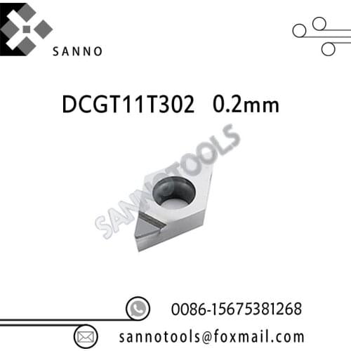 Free shipping! High quality DCGT11T302 / DCGT11T304 / DCGT11T308 PCD cnc carbide turning inserts
