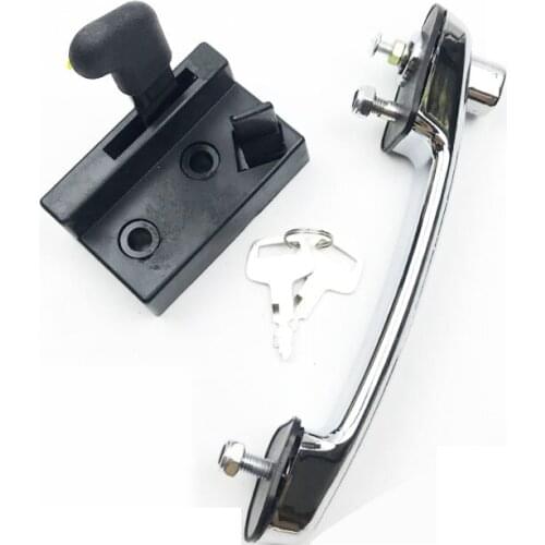 Free shipping excavator Spare Parts Modern R60-7 Excavator Cab Door Latch Assembly inside and outside Buckle Lock