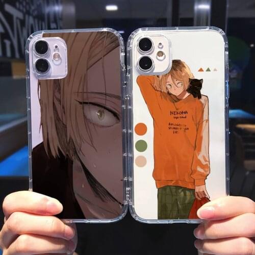 Anime Kenma Kozume Of Haikyuu Phone Case Transparent soft For iphone 5 5s 5c se 6 6s 7 8 11 12 plus mini x xs xr pro max