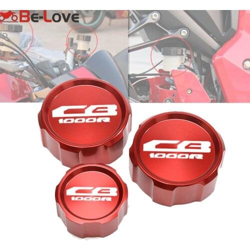For HONDA CB1000R CB 1000R 2009-2014 2015 2016 Motorcycle Accessories Front and Rear Fluid Reservoir Cover Mater Cylinder Cap