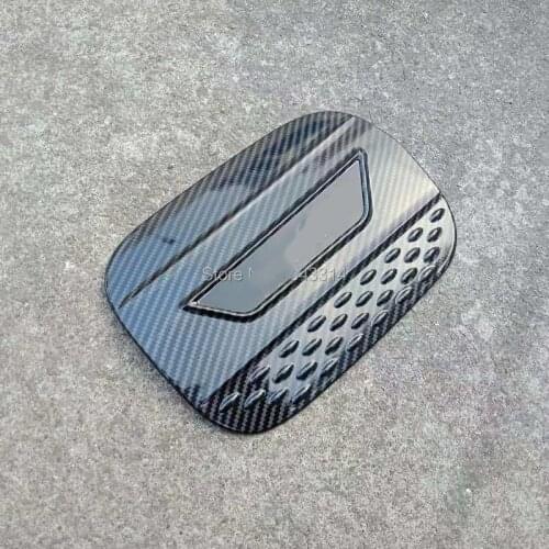 For Hyundai KONA 2018 2019 ABS Carbon Fiber Gasoline Tank Cap Fuel Tank Cover Protective Sticker Sticker Car Styling Accessories