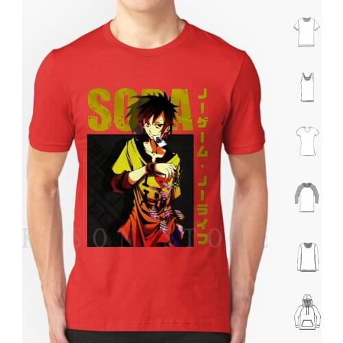 No Game No Life-Sora T Shirt Men Cotton Anime Meme Manga Light Novel Video Game No Game No Life Ngnl No Game No