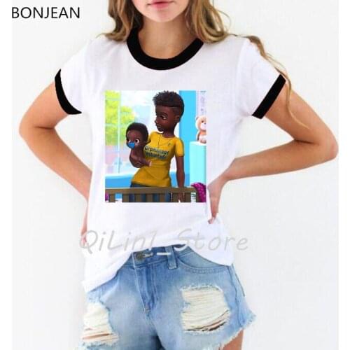 Melanin Poppin shirt cute casual black girl t shirt women summer tops super mom tshirt femme harajuku ulzzang shirt streetwear