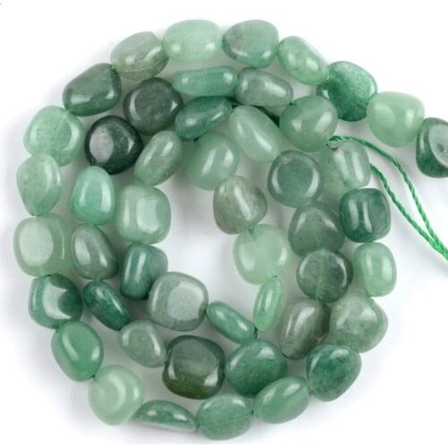 Natural Irregular Gem Stone Green Aventurine Beads For Needlework Jewelry Making Freeform Loose Beads Diy Bracelet Necklace 15