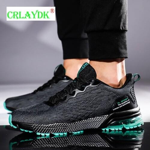 CRLAYDK Men Running Shoes Blade Non Slip Fashion Sneakers Breathable Air Cushion Soft Sole Casual Outdoor Walking Basket Homme