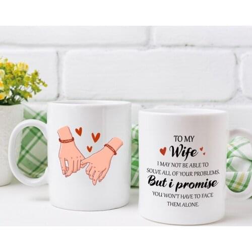 Best Love Mugs Coffee Cups Eco Friendly White Strengthen Porcelain Cup Reusable Ceramic Mug Funnys Birthday Gifts To Family