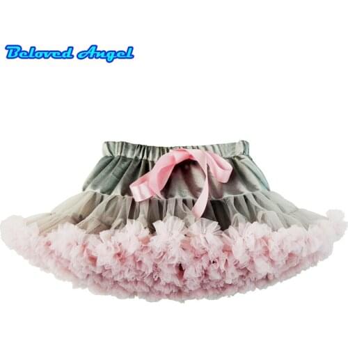 Fashion Fluffy Chiffon Pettiskirts Tutu Baby Girls Skirts Princess Girls Ballet Dancing Party Skirt Petticoat Clothes 0-16T