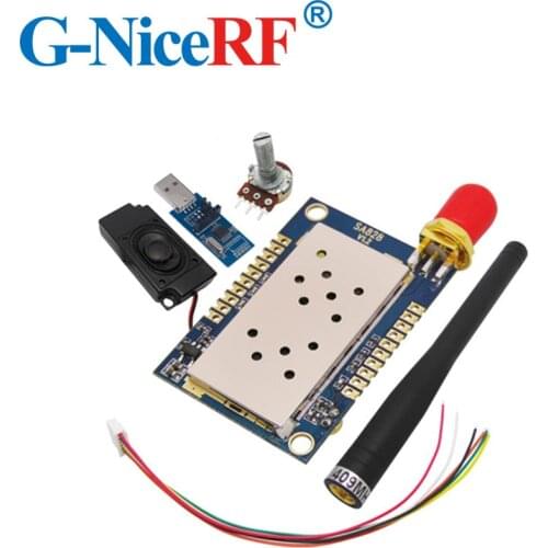 2sets/pack 5km distance 1W uhf transmitter and receiver walkie talkie module SA828-U 400MHz-480MHz