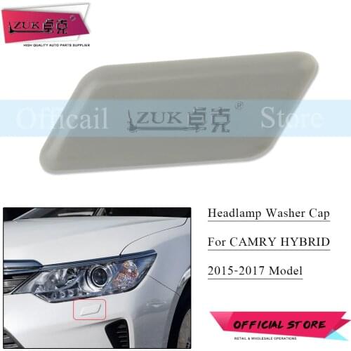 ZUK Left Right Headlight Headlamp Washer Nozzle Cover For TOYOTA CAMRY HYBRID 2015 2016 2017 ASV50 AVV50 ASV51 Cap Housing Case