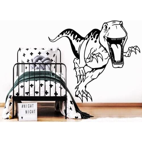 New dinosaur Self Adhesive Wall Decal For Kids Boy Room Wall Stickers Decoration Wallsticker Bedroom Decals Murals vinilo pared