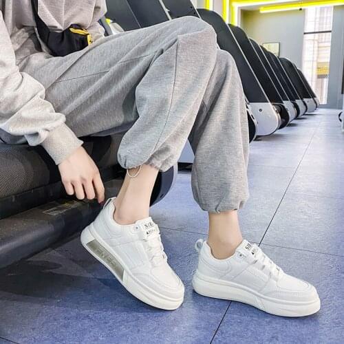 New Arrival Womens Spring Platform Shoes Rubber Sole,White,Pink,Black Low Shoes.Non Slip Comfort Casual Shoes,Chunky Sneakers