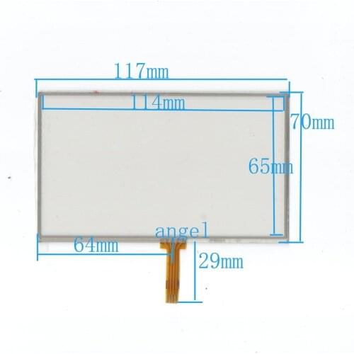 Original new 5-inch frame 117.5 * 70 welding outlet eBook GPS Touch Screen four-wire touch screen