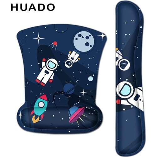 Practical Mouse Pad with Wrist Support Comfort Durable Soft Keyboard Pad Ergonomic Mouse Mat for PC Computer Laptop