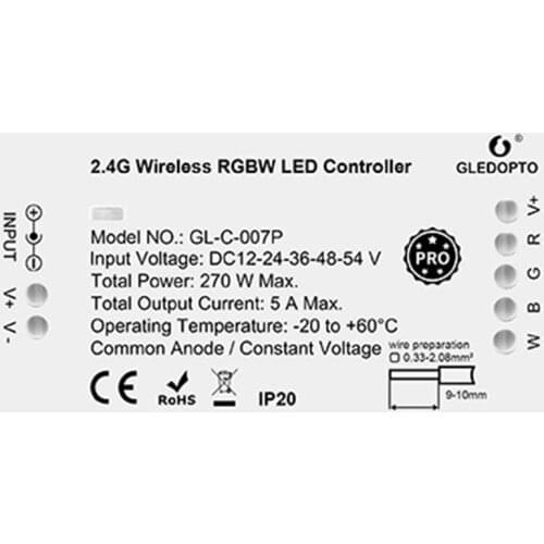 Zigbee 3.0 Smart Pro DIM CCT RGBW RGBCCT Controller Max 270w Alexa Echo Plus SmartThings RF Remote Control