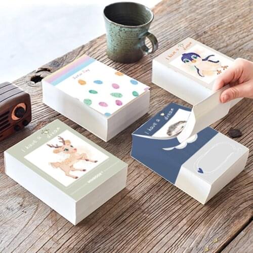School supplies stationery office note paper thickened 365 pages cartoon cute note book for students with tearable message memo