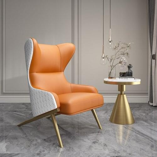 Light Luxury Leisure Lounge Sofa Chair Designer Living Room Balcony Single Comfortable Wingback Chair