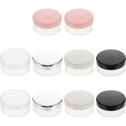 10Pcs 30g Makeup Powder Boxes Loose Powder Containers with Separation Net