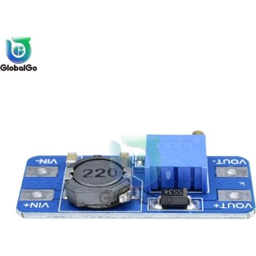 100pcs/Lot MT3608 2A Max DC-DC Step Up Power Module Booster Power Module 3-5V to 5V/9V/12V/24V